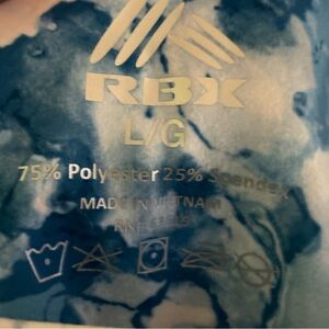 RBX Blue and White Patterned Fabric